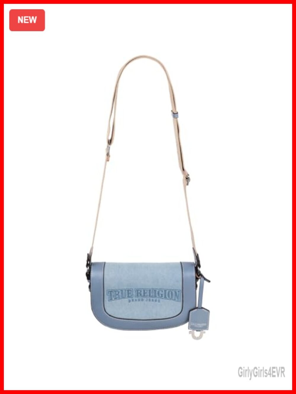 Saddle Shoulder Bag Cotton Polyester Adjustable Strap Flap Magnetic Snap Purse
